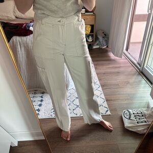 H&M White Cargo Pants